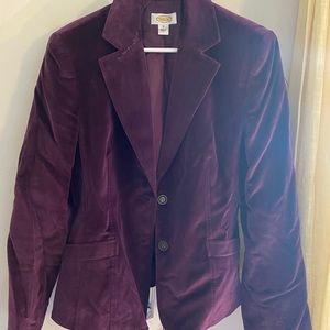 Purple Velvet Blazer